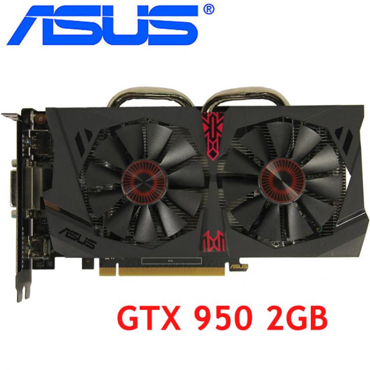 all in one place חומרה ASUS Video Card Original GTX 950 2GB 128Bit GDDR5 Graphics Cards for nVIDIA VGA Cards Geforce GTX950 Hdmi Dvi game Used