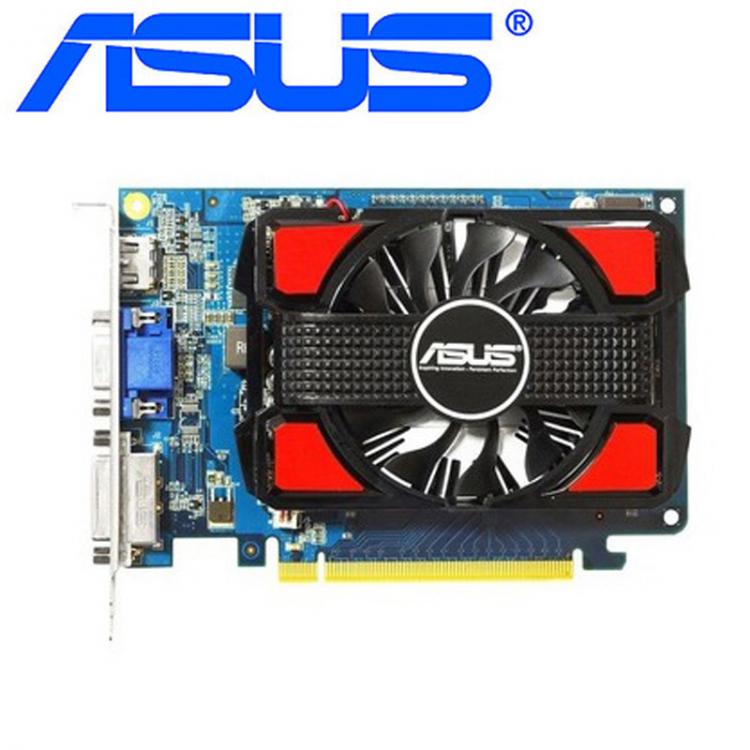 all in one place חומרה ASUS GT 730 2GB Graphics Cards 100% Original Video Card for nVIDIA Geforce GT730 2G GPU games Dvi VGA HDMI Used GT730-2GB