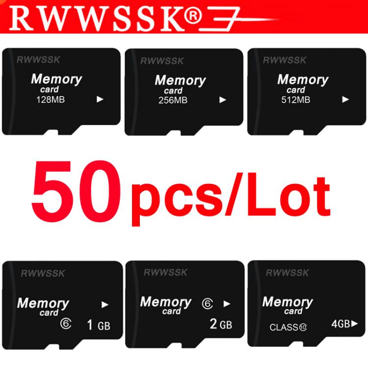 all in one place אביזרים 50pcs/lot genuine TF Card 128MB 256MB 512MB 1GB 2GB micro card Memory Card