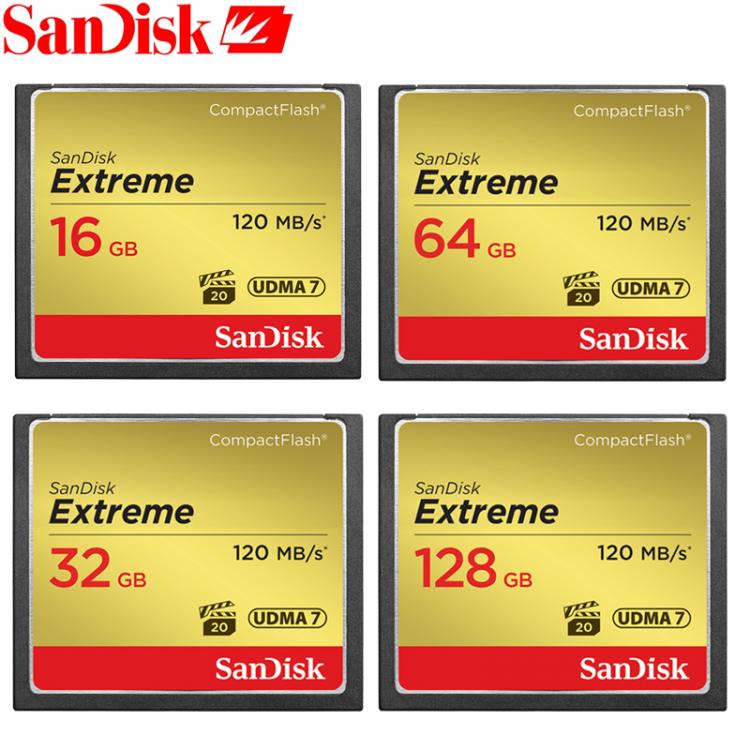 all in one place אביזרים SanDisk CF Card Memory Card Extreme CompactFlash 32GB 64GB 128GB CF Card VPG-20 120MB/s For Rich 4K and Full HD Video SDCFXS