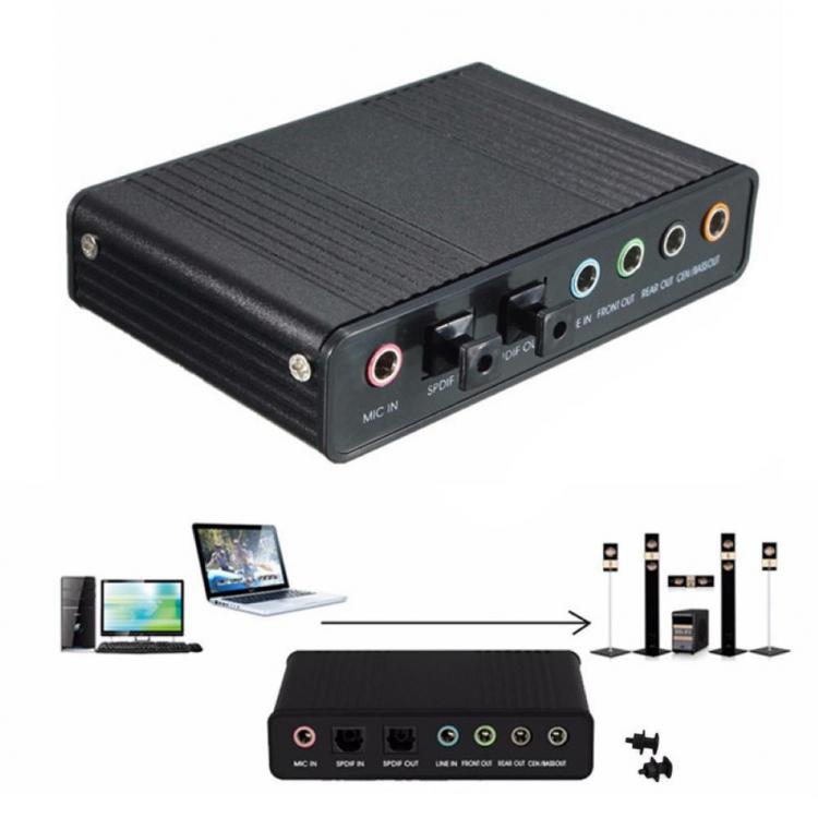 all in one place חומרה Professional External USB Sound Card Channel 5.1 Optical Audio Card Adapter Audio Driver for PC Computer Laptop
