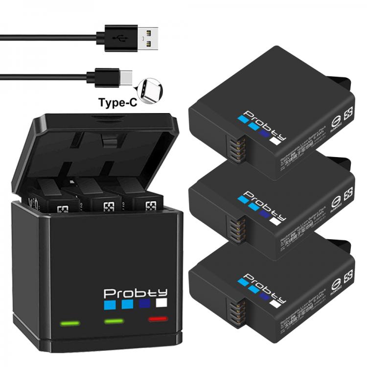 all in one place אביזרים Original probty for GoPro Hero 7 hero 6 hero 5 Black Battery or Triple Charger for Go Pro Hero7 6 hero5 Black camera battery