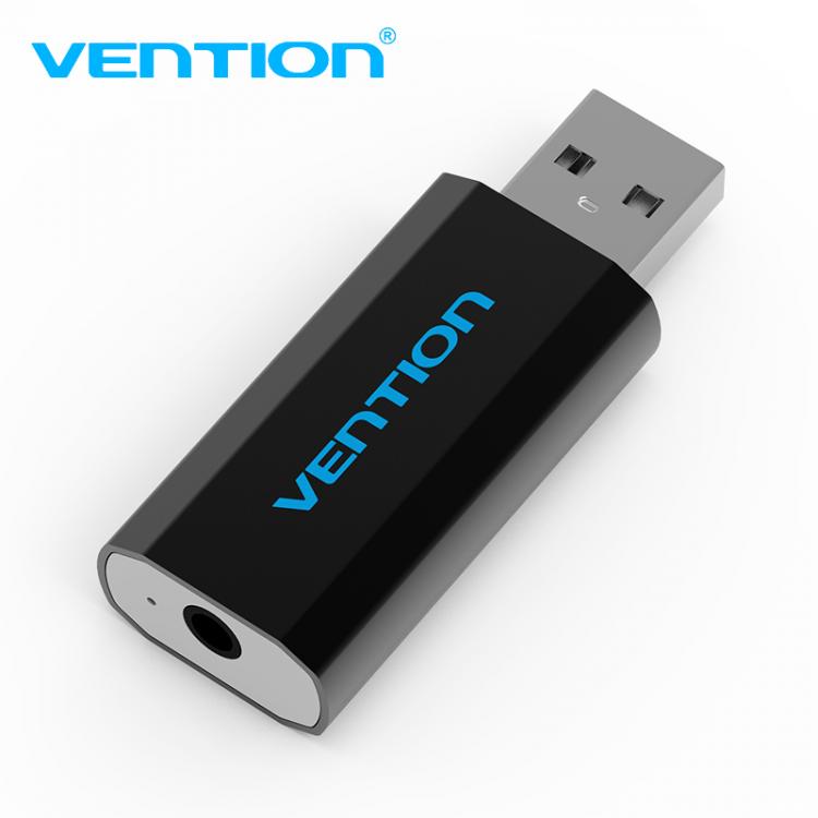 all in one place חומרה Vention External Sound Card USB to 3.5mm Earphone Headphone Jack 3.5 mm USB Adapter Audio Card for Laptop Computer Sound Card