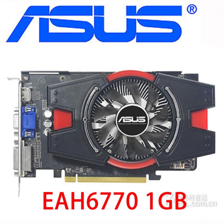 all in one place חומרה ASUS EAH6770 1GB Video Cards 128Bit GDDR5 Graphics Card H6 770 1G Radeon HD 6770 HDMI DVI VGA HD6770 1GB Equivalent GTX650 Used