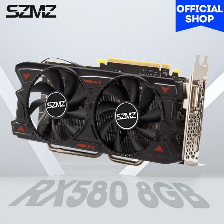 all in one place חומרה SZMZ New 100% Original Radeon Video Card RX 580 8GB GDDR5 256Bit  Rx580 Graphics Card 8GB for Mining Non Gtx 960 1050 1060 GPU