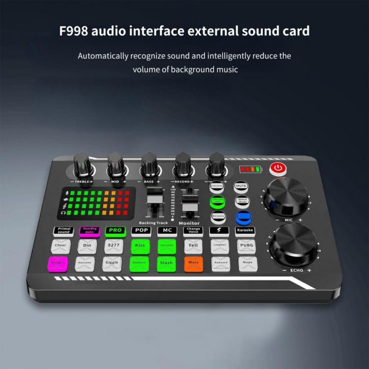 all in one place חומרה Portable Reliable Microphone Sound Card Adapter USB Sound Card Adapter Multifunctional for Karaoke