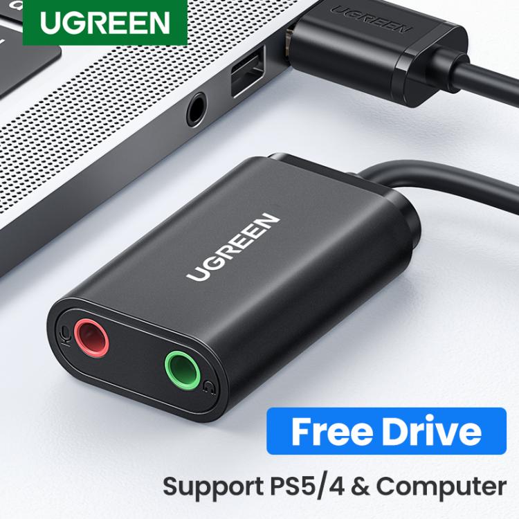 all in one place חומרה UGREEN Sound Card USB Audio Interface 3.5mm Microphone Audio Adapter USB Sound Card for PC PS4 5 Headset External Sound Adapter