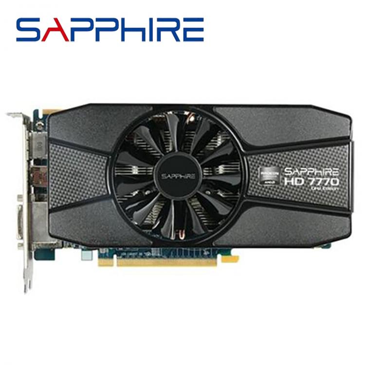 all in one place חומרה SAPPHIRE Radeon HD 7770 1GB Graphics Cards GPU For AMD HD7770 1G GDDR5 Video Cards PC Computer Gaming HDMI PCI-E X16 Used