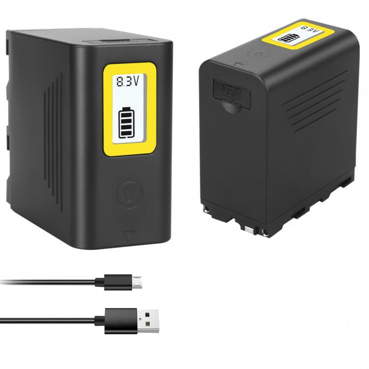 all in one place אביזרים 7800mAh USB output NP-F970 NP-F960 F960 F970 battery with LCD smart display Suitable for Sony F960 F550 F570 F750 F750 F770