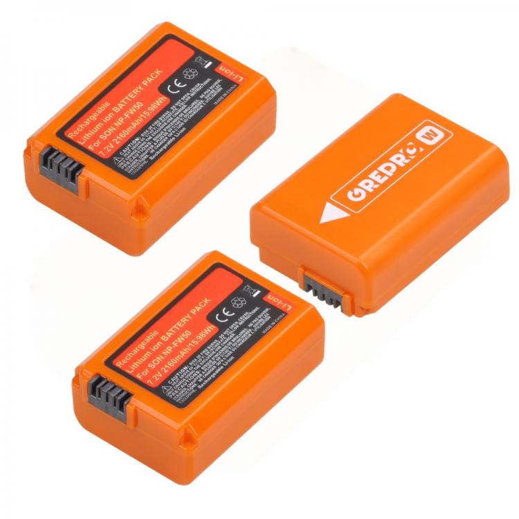 all in one place אביזרים Orange NP-FW50 NP FW50 Battery (2160mAh) for Sony Alpha a6500 a6300 a6000 a5000 a3000 NEX-3 A7 A7II A7RII A7SII A7S A7S2 A7R A7R