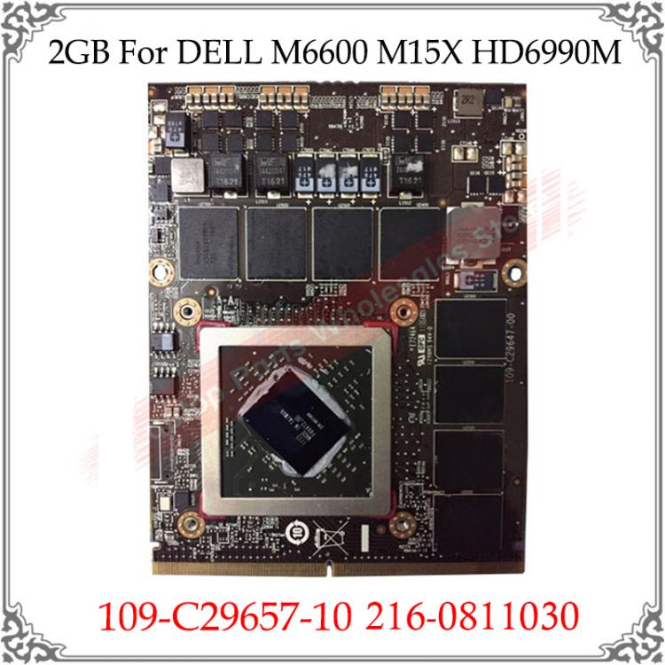 all in one place חומרה Original HD 6990M HD6990M 2GB Video Card For DELL M6600 M15X HD 6990 HD6690 109-C29657-10 216-0811030 Display Graphic GPU Card