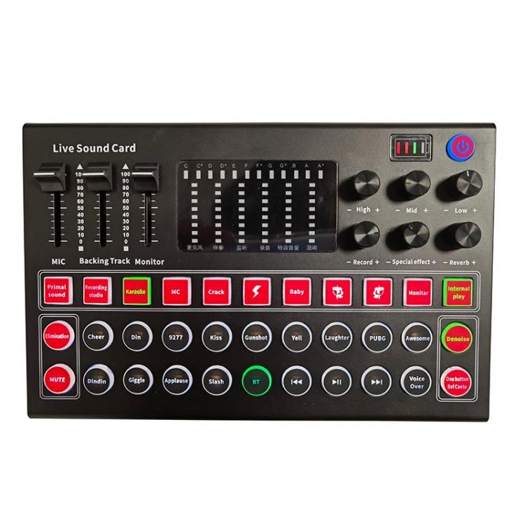 all in one place חומרה M9 Audio Sound Card 3.5mm Microphone Headset Live Broadcast Studio Phone Computer Bluetooth Sound Adapter for Computer