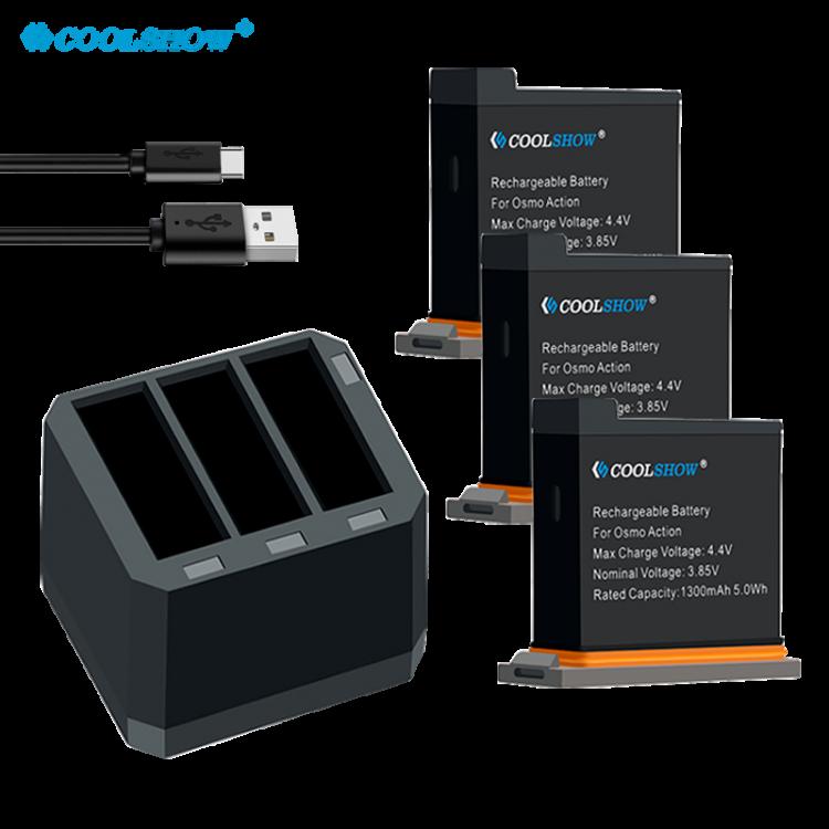 all in one place אביזרים Camera Batteries for DJI Osmo Action Battery / 1300mAh for DJI Osmo Action Camera Accessories