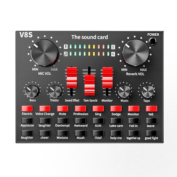 all in one place חומרה Bluetooth Professional Live Streaming Sound Card USB Audio Interface Mixer DJ Sound for Recording Microphone Guitar