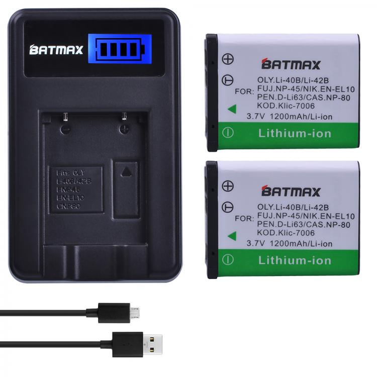 all in one place אביזרים 2PCS Li-40B Li 40B Li-42B Li 42B Battery + LCD USB Charger for Olympus for FUJIFILM fuji NP-45 NP 45 NP45 NP 45A 45B 45S EN-EL10