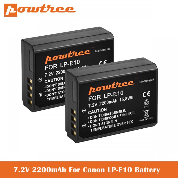 all in one place אביזרים 7.2V 2200mAh LP-E10 Batteries for Canon EOS Rebel T3, T5, T6, T7, Kiss X50, Kiss X70, EOS 1100D 1200D1300D 2000D Digital Camera