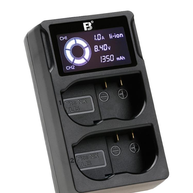 all in one place אביזרים Dual Slot USB Battery Charger Portable 2-Solt Batteries Chargers with Lcd Screen Charge for One/Two Battery At The Same Time