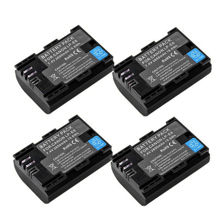 all in one place אביזרים 7.4v 2650mah bateria LP-E6 LP-E6N LP E6 E6N Camera Battery for Canon LP-E6 EOS 5DS 5D Mark II Mark III 6D 7D 60D 60Da 70D 80D
