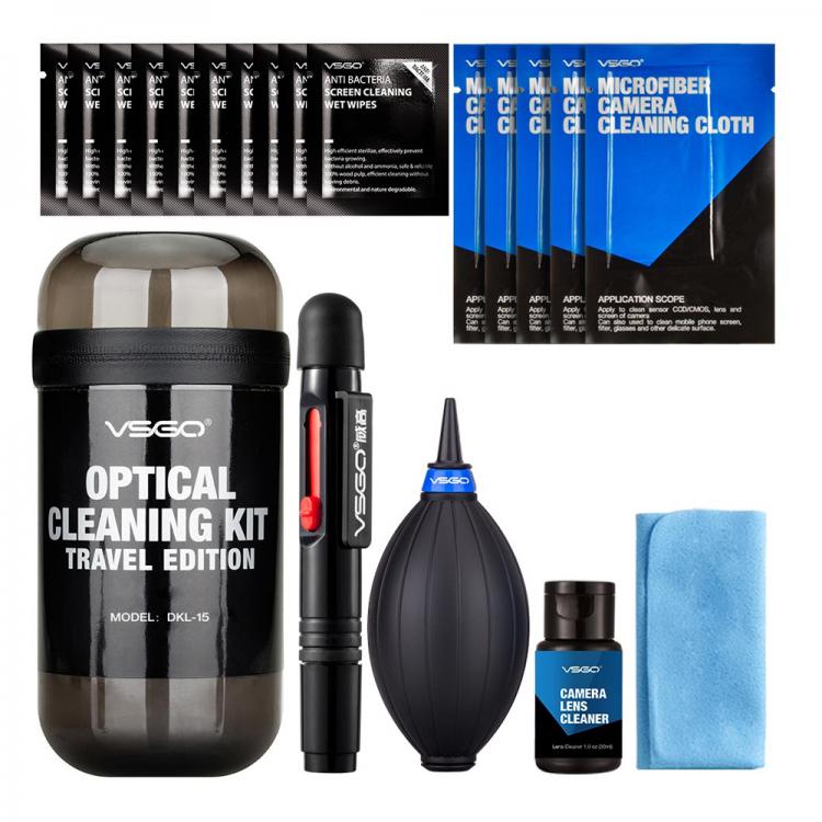 all in one place אביזרים VSGO 6 In 1 Camera Cleaning Kit Travel Edition Camera Lens Cleaner Air Dust Blower Cleaning Cloth Wet Wipes For Canon Nikon.