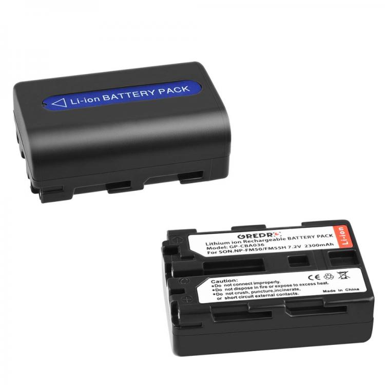 all in one place אביזרים 2Pcs NP-FM50 NP-FM55H Battery for Sony NP FM50 FM55H NP-FM30, NP-FM50, NP-FM51, NP-FM70, NP-FM71, NP-QM70 NP QM71 QM71D FM90