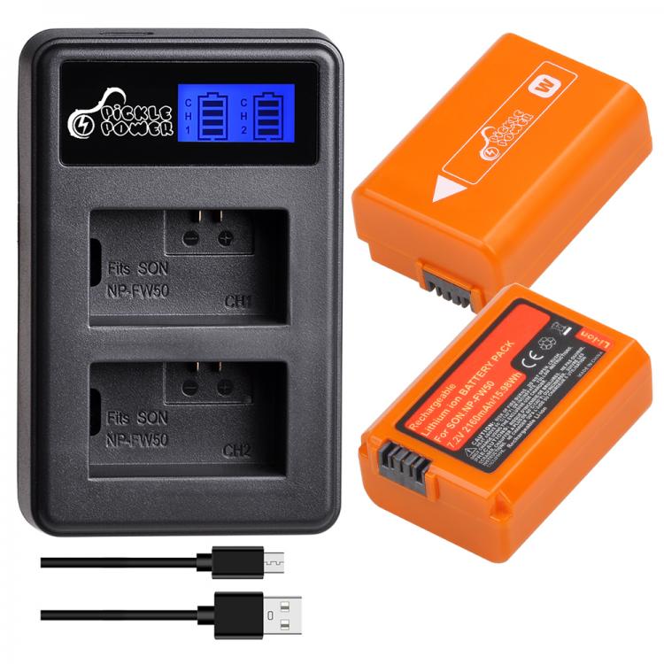 all in one place אביזרים 2160mAh NP FW50 NPFW50 Battery + LCD Dual USB Charger for Sony A6000, A6500,A6400, A6300, A7, A7II, A7RII, A7SII, A7S, ZV-E10