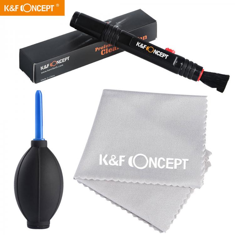 all in one place אביזרים K&F Concept 3in1 DSLR Camera Cleaning Kit for Canon Sony Nikon Camera and DSLR Telescope Iphone-include Lens Dust Blower