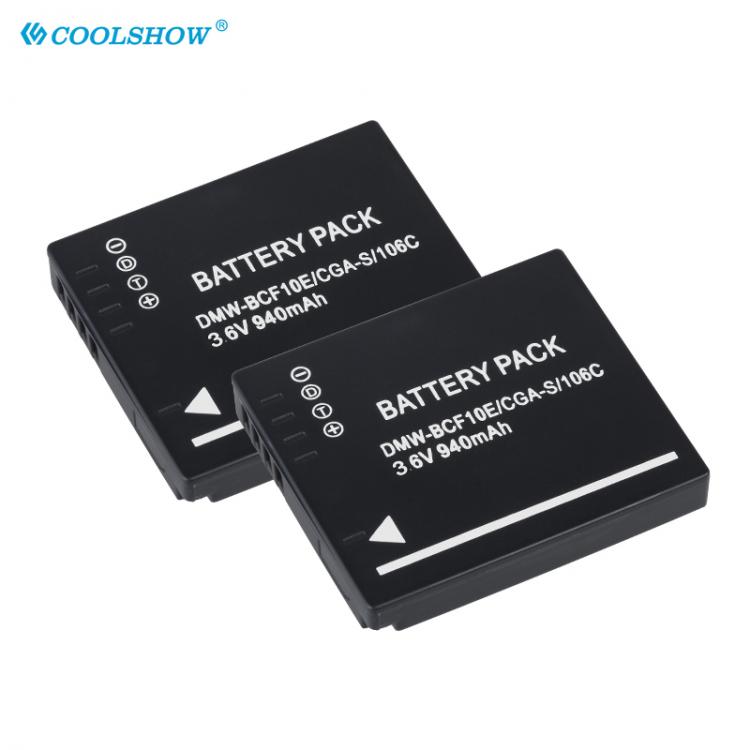 all in one place אביזרים DMW-BCF10E DMW BCF10E S009 Camera Battery 940mah for Panasonic CGA-S/106C CGA-S/106D CGA-S/106B DE-A59B DE-A60B Batteries