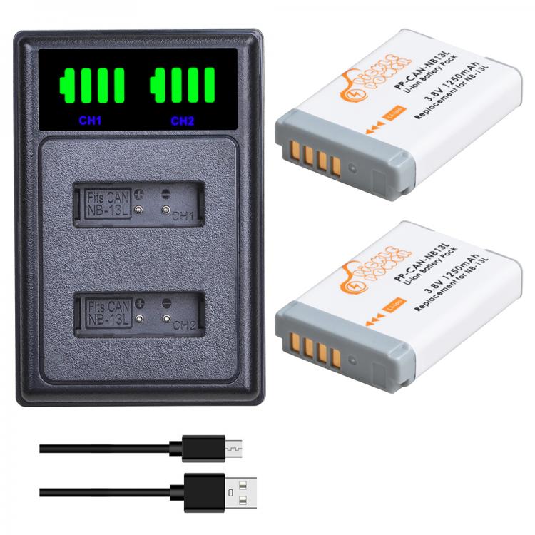 all in one place אביזרים 1250mAh NB13L NB 13L NB-13L Battery for Canon G1 X G7 X Mark II G7X G5 X G5X G9 X G9X SX620 SX720 SX730 SX730 HS + Dual Charger