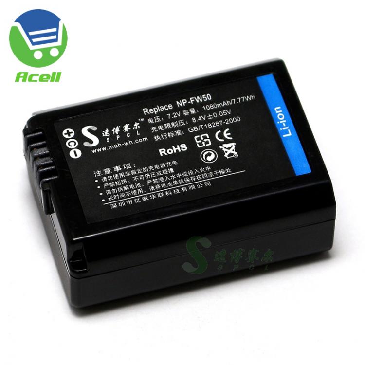 all in one place אביזרים NP-FW50 Battery for SONY ZV-E10 a6500 a6400 a7II a7SII a7RII a7R a7S a7 RX10IV RX10III RX10II QX1L NEX-5 NEX-7 SLT-A55 Camera