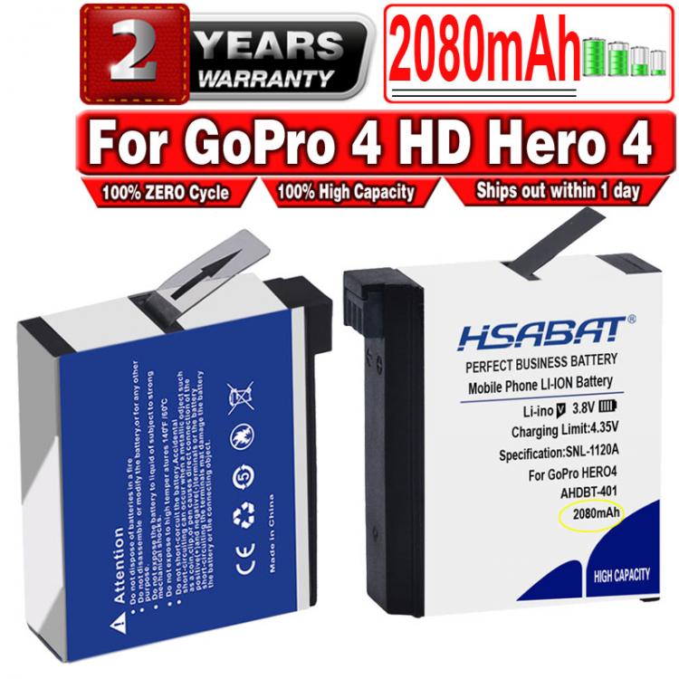 all in one place אביזרים HSABAT AHDBT 401 2080mAh for Go Pro AHDBT-401 AHDBT401 Li-ion Digital Camera Battery For GoPro 4 HD Hero 4 Hero4