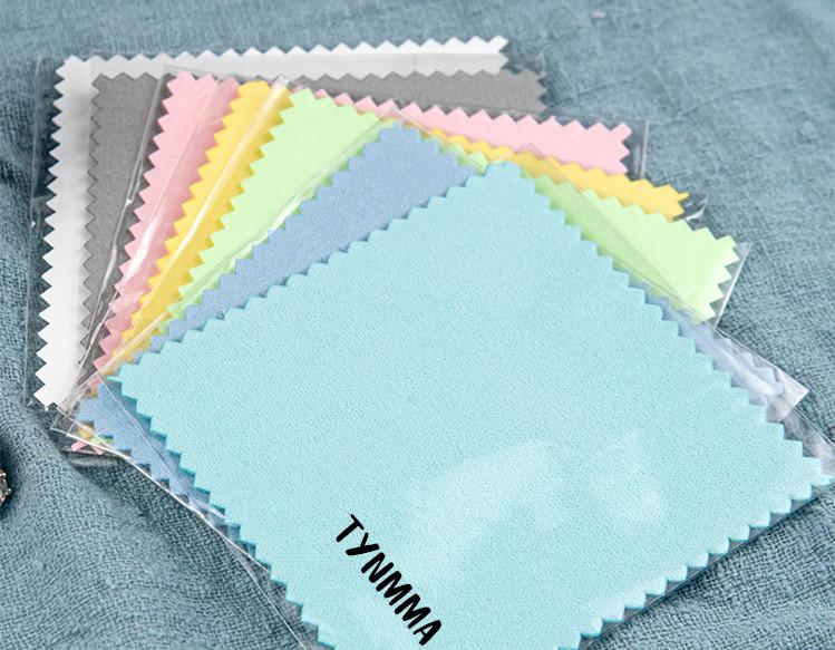 all in one place אביזרים 1000pcs customize products Free print logo Jewelry Cleaning Polishing Cloth Brass Polisher for Platinum Silver Gold Cleaner