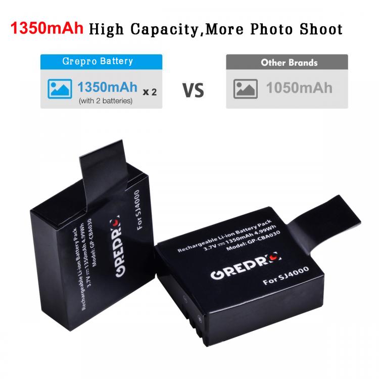 all in one place אביזרים 1350mAh SJ4000 Battery for SJCAM SJ4000WIFI SJ5000 SJ5000PLUS SJ6000WIFI sj7000 sj8000 sj9000 M10 Eken H9 GIT-LB101