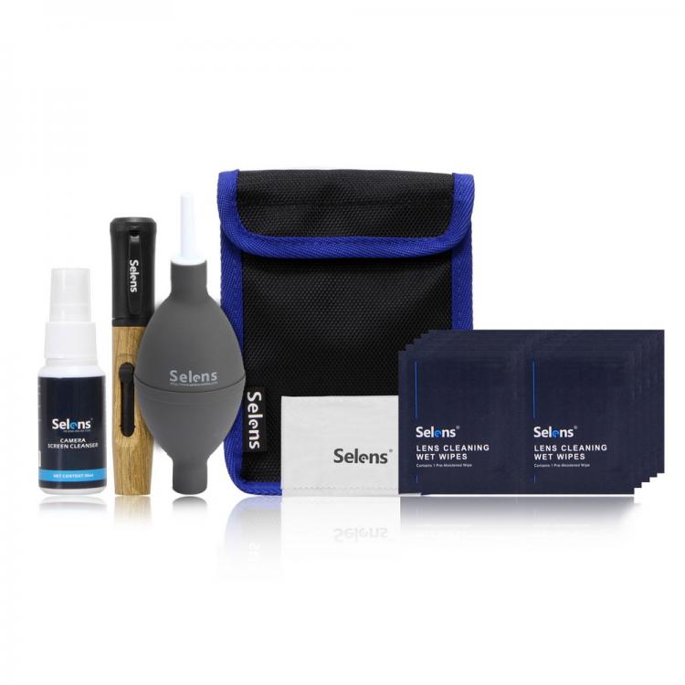 all in one place אביזרים Pro 5 in 1 Camera Lens Dust Cleaning Kit Pen Cloth Wipes Spray Air Blower For Lens Glasses TV Screen Eyeglasses Monitors Tablets