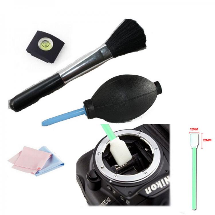 all in one place אביזרים Foleto 5 In 1 spirit hot shoe Lens brush Cleaning Kit Camera Pen Cleaning Pen/Cloth Lens Air Blower for canon nikon sony pentax