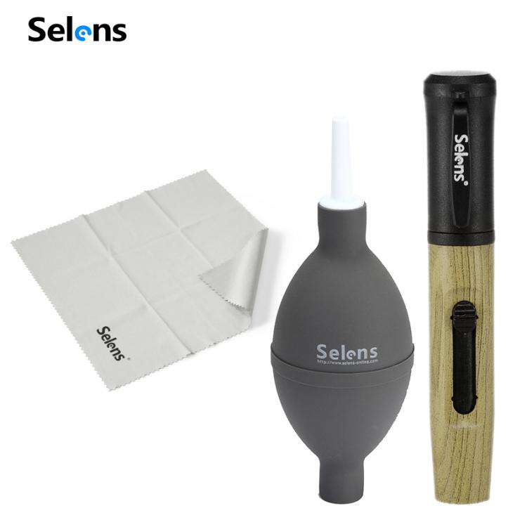 all in one place אביזרים Selens Camera Lens Universal Cleaning Blower Dust Cleaner Air Blow Lens Cleaning Cloth Cleaning Pen Camera Lens Cleaning Set