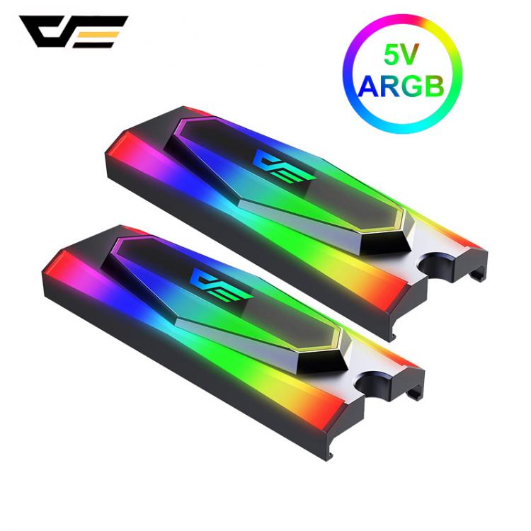all in one place חומרה darkFlash M.2 SSD Heatsink ARGB 5V Radiator Aluminum Heat sink Cooling Passive Heat Cooler for PCIE NVME SATA M.2 2280 SSD