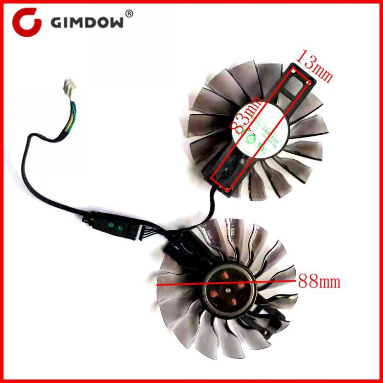 all in one place חומרה NEW GA91S2H 2pcs/lot 4pin 88mm for MAXSUN Palit GeForce GTX1060 JETSTREAM GTX1070 1080 1080TI graphics card fan