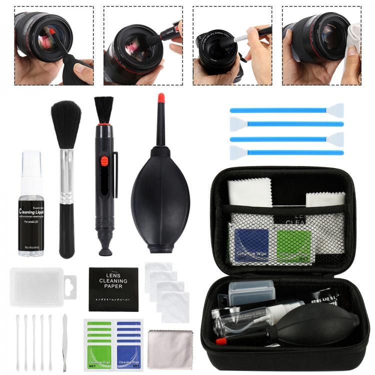 all in one place אביזרים Camera Cleaner Kit DSLR Lens Digital Camera Sensor Cleaning Kit for Sony Fujifilm Nikon Canon SLR DV Cameras Clean 5-46pcs Set