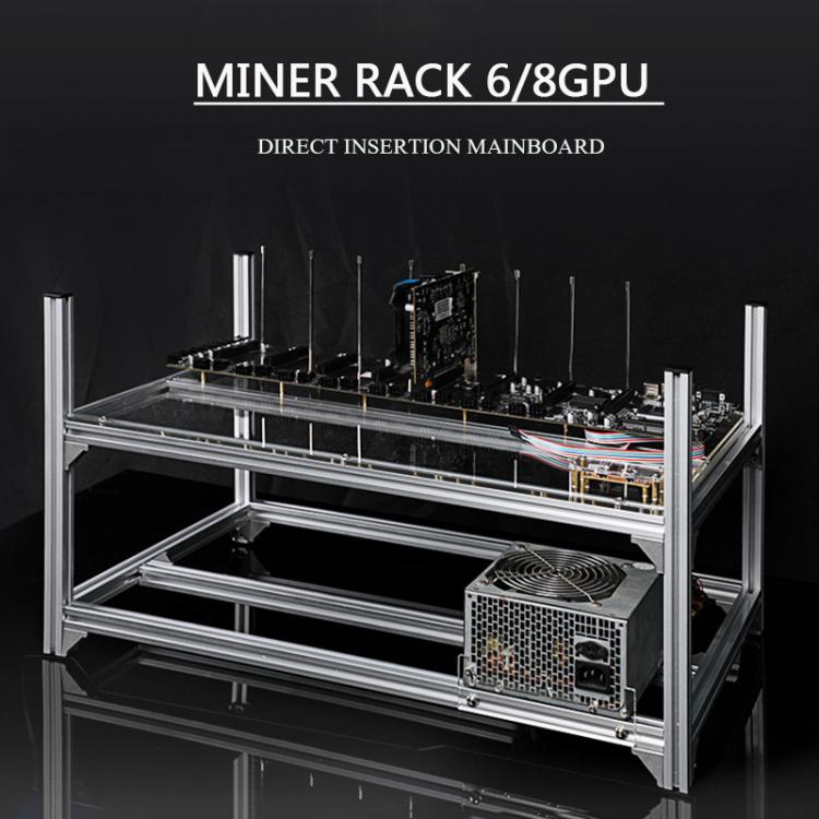 all in one place חומרה Aluminum Open Miner Air Case Mining Rig BTC Rack ETH 6/8 GPU Ethereum Bitcon XMR Frame For Onda 3855 Server Rack Stackable