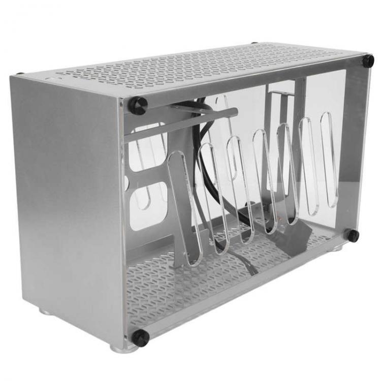 all in one place חומרה Aluminum Alloy for ITX Mini Computer Case Acrylic Transparent Panels PC Case for Entertainment/Business Office/Gaming 110-240V