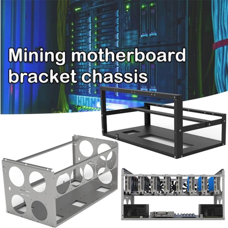 all in one place חומרה Stackable Open Mining Rig Frame Mining ETH/ETC/ZEC Ether Accessories Tools for 6/8/12 GPU Crypto Coin Bitcoin Rack Only New