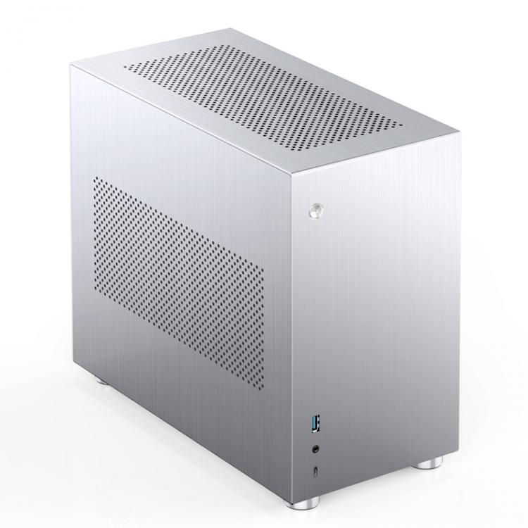 all in one place חומרה JONSBO V10 All-Aluminum ITX Case Side Penetration Supports Water-Cooled Graphics Card Vertical Installation