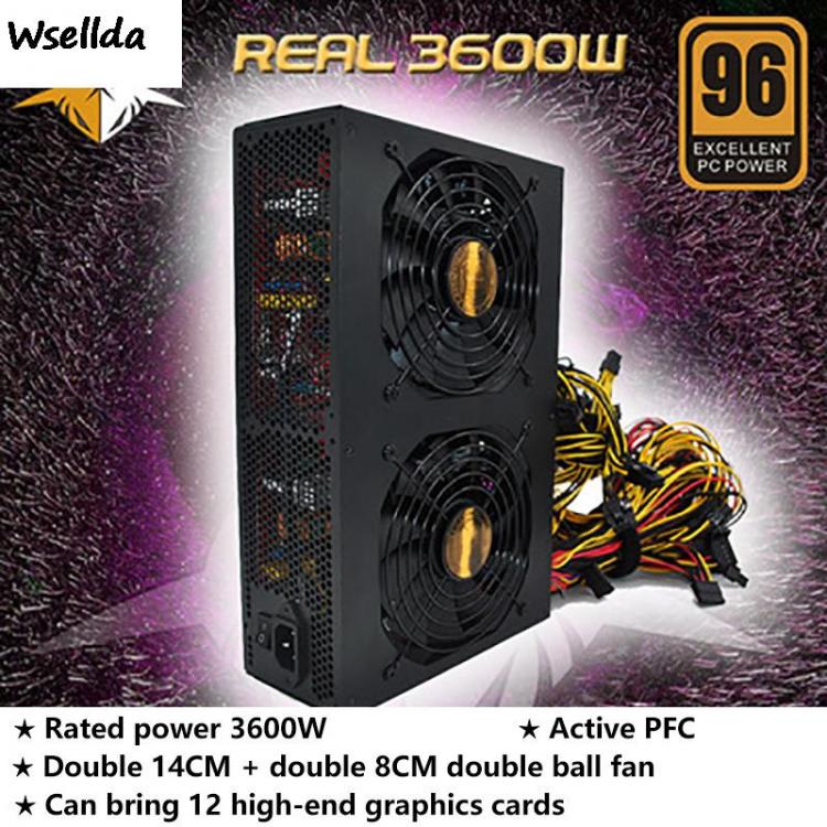 all in one place חומרה The Latest Multi-channel 3600W Twelve-card Dedicated Power Supply 160-270V Mining Machine Power Supply Active PFC Fonte 500w