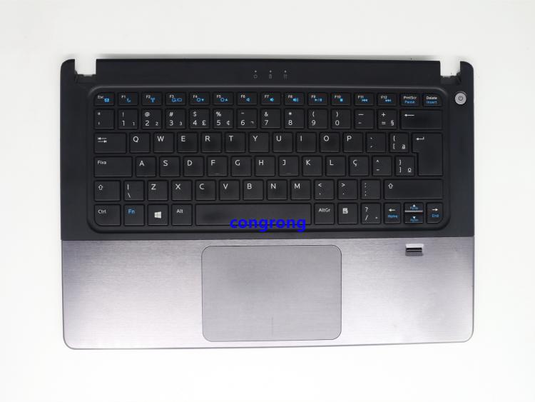 all in one place חומרה USED Palmrest top case for DELL Vostro 5460 V5460 5470 P41G AEJW8 laptop BR keyboard upper cover