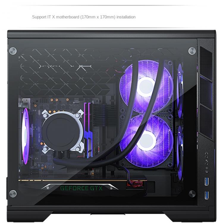 all in one place חומרה Phantks Mg (Metalicgear) 210 V2 Enhanced Cooling Mini-ITX Water-Cooled Computer Aluminum Case