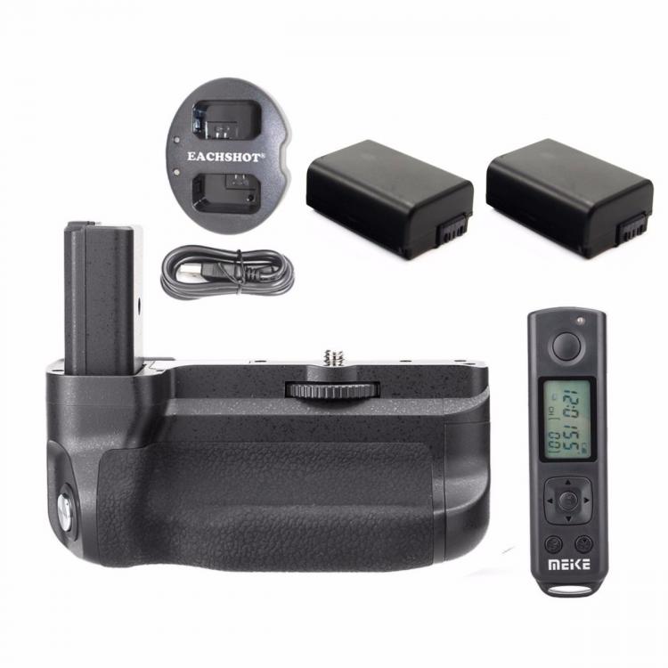 all in one place אביזרים Meike MK-A6300 Pro 2.4G Wireless Control Battery Grip For Sony A6300 + 2* NP-FW50 batteries + dual charger
