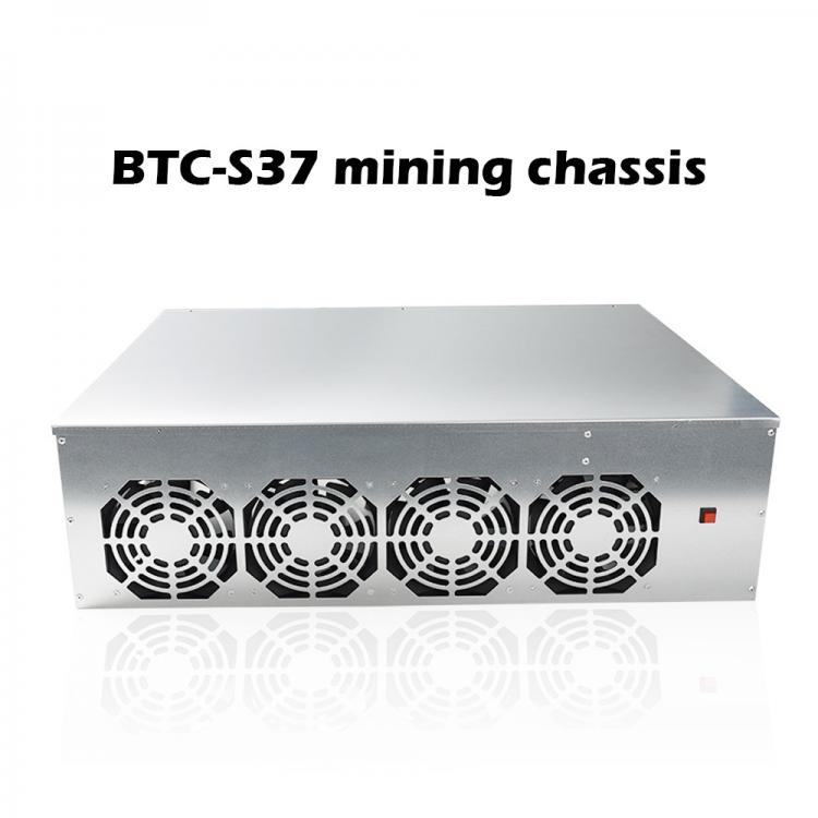 all in one place חומרה BTC-S37 Mining Chassis Combo Motherboard 8 GPU Bitcoin Crypto Ethereum Low Power Graphics card with 4 Fans 8GB RAM mSATA SSD