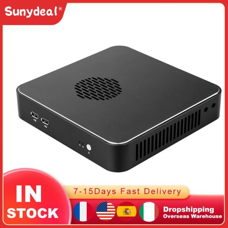 all in one place חומרה All Aliminum Mini ITX Case Chassis Small Desktop Computer Case Compatible ITX 170mm motherboard 2.5" HDD HTPU Mini ITX PC Cas