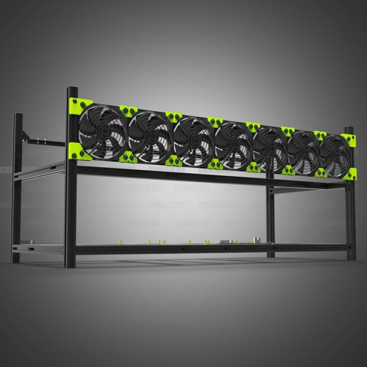 all in one place חומרה BTC ETH V3 8 GPU Miner Case Aluminum Stackable Open Empty Frame For Ethereum Mining Rig Server Rack 6/8 Card Bitcon Miner Kit