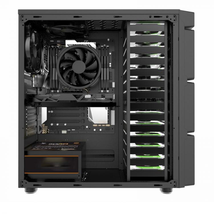 all in one place חומרה Tower 14 hard disk bit chia multi-disk storage server server chassis desktop computer main box supports ATX quasi power supply